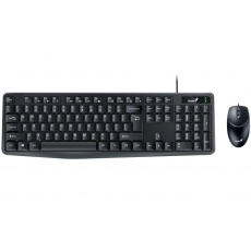GENIUS set klávesnice+myš KM-170/ Drátový set/ USB/ černá/ CZ+SK layout GENIUS set klávesnice+myš KM-170/ Drátový set/ USB/ černá/ CZ+SK layout