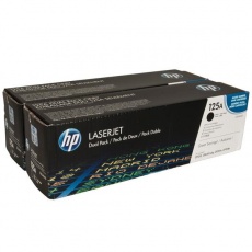 HP 125A Black 2-pack LJ Toner Cart, CB540AD (2,200 / 2,200 pages) HP 125A Black 2-pack LJ Toner Cart, CB540AD (2,200 / 2,200 pages)
