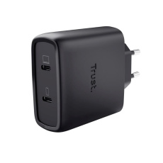 TRUST napájecí adaptér MAXO 65W 2-Port, USB-C, černá TRUST napájecí adaptér MAXO 65W 2-Port, USB-C, černá