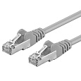 Premiumcord Patch kabel CAT 6a S-FTP,RJ45-RJ45,LSOH, AWG 26/7 10m šedá