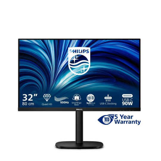 Philips MT 31,5" 32B2U3601 - 2560x1440,IPS,100Hz,1xHDMI,1xDP,USBhub,USB-C,PD,RJ45,Repro,Pivot Philips MT 31,5" 32B2U3601 - 2560x1440,IPS,100Hz,1xHDMI,1xDP,USBhub,USB-C,PD,RJ45,Repro,Pivot