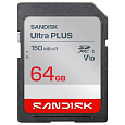 Sandisk Ultra PLUS SDXC karta 64GB UHS-I, V10, U1, C10, (150MB/s)