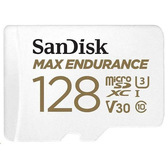 SanDisk MicroSDHC karta 128GB MAX Endurance + adaptér, 60,000 hodin SanDisk MicroSDHC karta 128GB MAX Endurance + adaptér, 60,000 hodin