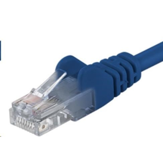 PremiumCord Patch kabel UTP RJ45-RJ45 CAT6 0.5m modrá