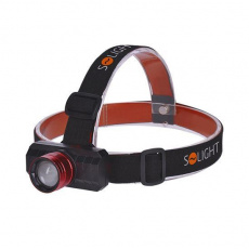 Solight LED čelová nabíjecí svítilna, 3W,150lm, zoom, Li-ion, USB Solight LED čelová nabíjecí svítilna, 3W,150lm, zoom, Li-ion, USB