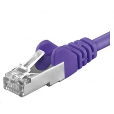 PREMIUMCORD Patch kabel CAT6a S-FTP, RJ45-RJ45, AWG 26/7 0,5m fialová PREMIUMCORD Patch kabel CAT6a S-FTP, RJ45-RJ45, AWG 26/7 0,5m fialová