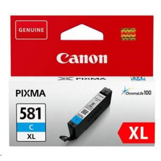 Canon CARTRIDGE PGI-580XL azurová pro PIXMA TS615x, TS625x, TS635x, TR7550, TS815x (519  str.)