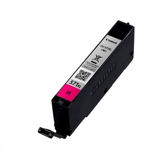 CANON CARTRIDGE CLI-571XL M purpurová pro PIXMA MG575x, MG685x, MG775x, TS505x, TS605x, TS805x, TS905x (715 str.)