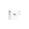 WG - Síťová nabíječka 2x USB, 1x USB-C PD 45 W + 1x USB-A QC3.0 18 W, bílá