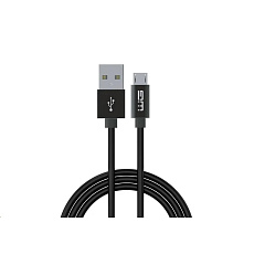WG - Datový kabel Micro USB na USB-A, 1 metr, s prodlouženým konektorem, černá WG - Datový kabel Micro USB na USB-A, 1 metr, s prodlouženým konektorem, černá