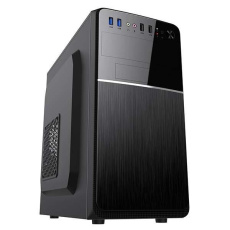 VeinX case Chant CH25M Micro Tower, bez zdroje, 1x USB-C, 2x USB3.0, 1x USB2.0, černá