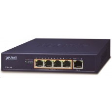 Planet POE-E304 PoE extender, 1xPoE-in, 4xPoE-out 65W, 802.3bt/at/af, Gigabit