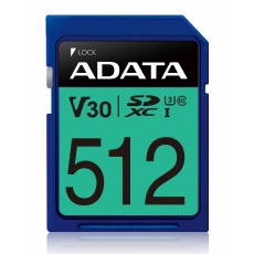 ADATA SDXC karta 512GB Premier Pro UHS-I U3 Class 10 (R:95/W:60 MB/s) ADATA SDXC karta 512GB Premier Pro UHS-I U3 Class 10 (R:95/W:60 MB/s)