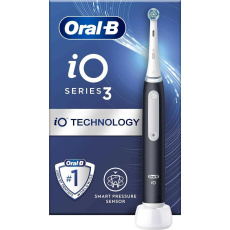 Oral-B iO Series 3 Matt Black elektrický zubní kartáček, magnetický, 3 režimy, tlakový senzor