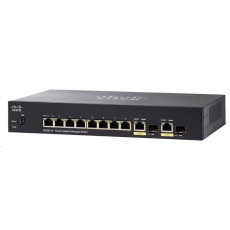 BAZAR - Cisco switch SG350-10-RF, 8x10/100/1000, 2xGbE SFP/RJ-45, REFRESH - poškozený obal BAZAR - Cisco switch SG350-10-RF, 8x10/100/1000, 2xGbE SFP/RJ-45, REFRESH - poškozený obal