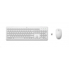 HP 230 Wireless Mouse and Keyboard Combo (White) WW - bezdrátová klávesnice a myš HP 230 Wireless Mouse and Keyboard Combo (White) WW - bezdrátová klávesnice a myš