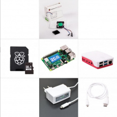 Raspberry Sada Zonepi Pi 4B/2GB, (SDHC 32GB + adaptér, chladič, oficiální krabička, HDMI kabel, napájecí zdroj)
