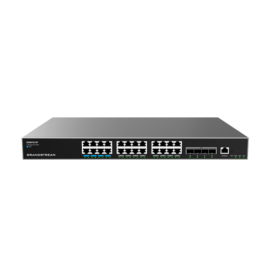 Grandstream GWN7813P Layer 3 Managed Network PoE Switch, 24 portů / 4 SFP+ Grandstream GWN7813P Layer 3 Managed Network PoE Switch, 24 portů / 4 SFP+