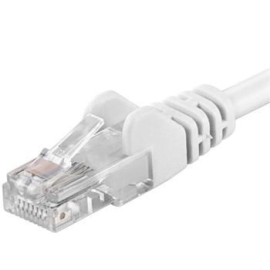 PremiumCord Patch kabel UTP RJ45-RJ45 CAT6 1,5m bílá