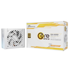 SEASONIC zdroj Core GX 650W White, 120mm, Plně modulární, 80+ Gold, ATX 3.1 SEASONIC zdroj Core GX 650W White, 120mm, Plně modulární, 80+ Gold, ATX 3.1
