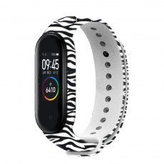 Rhinotech řemínek pro Xiaomi Mi Band 3 / 4 motiv zebra Rhinotech řemínek pro Xiaomi Mi Band 3 / 4 motiv zebra