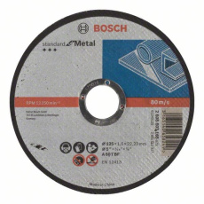 BOSCH dělicí kotouč rovný Standard for Metal, A 60 T BF, 125 mm, 22,23 mm, 1,6 mm BOSCH dělicí kotouč rovný Standard for Metal, A 60 T BF, 125 mm, 22,23 mm, 1,6 mm