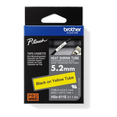 BROTHER smršťovací bužírka - HSE-611E žlutá pro E300VP H300 H500 E550 P700 P750 D800 P900 P950 - 5,2mm / o 0,8-3,1 / 3:1 BROTHER smršťovací bužírka - HSE-611E žlutá pro E300VP H300 H500 E550 P700 P750 D800 P900 P950 - 5,2mm / o 0,8-3,1 / 3:1