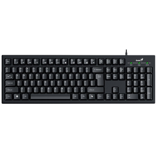 GENIUS klávesnice Smart KB-100, Drátová, USB, černá, CZ+SK layout GENIUS klávesnice Smart KB-100, Drátová, USB, černá, CZ+SK layout