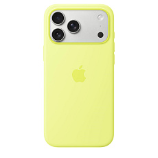 Apple iPhone 17 Pro Max Silicone Case with MagSafe – Neon Yellow Apple iPhone 17 Pro Max Silicone Case with MagSafe – Neon Yellow