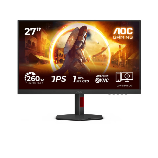 AOC MT IPS LCD WLED 27" 27G4ZR - IPS panel, 1980x1080, 260Hz, 2xHDMI, DP, Pivot